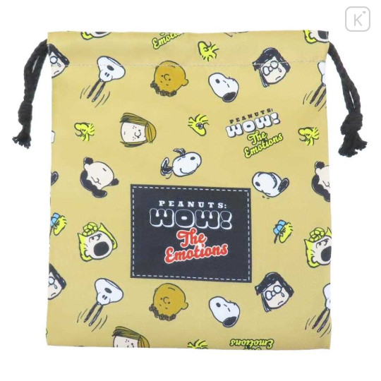 Japan Peanuts Drawstring Bag - Snoopy : Wow The Emotions - 1