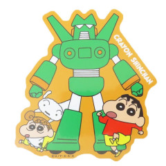 Japan Crayon Shin-chan Big Vinyl Sticker - Shinnosuke Nohara & Shiro : Robot