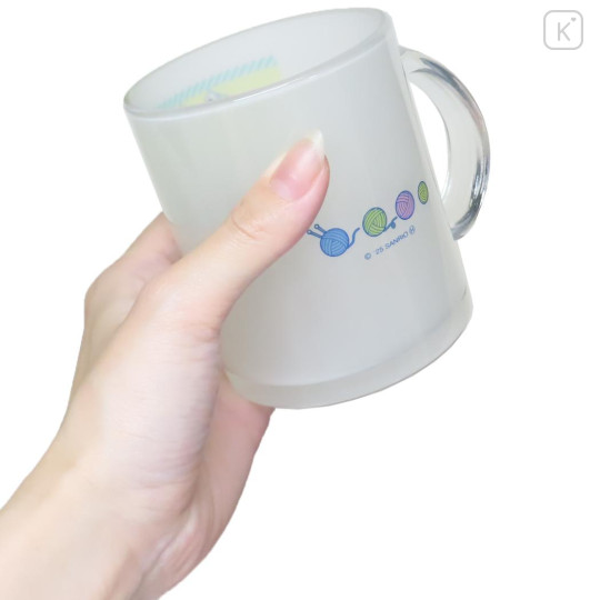 Japan Sanrio Glass Mug - Hapidanbui Boys 5th Anniversary : Happy - 2
