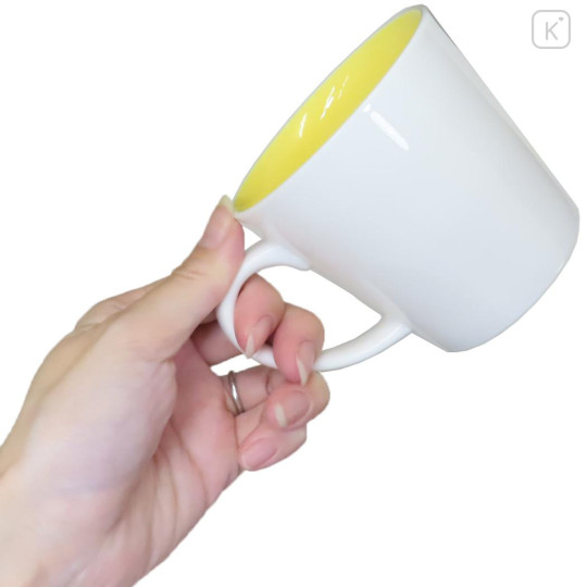 Japan Peanuts Porcelain Mug - Woodstock : Yellow Openwork Light Shine - 2