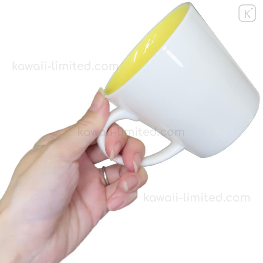Japan Peanuts Porcelain Mug - Woodstock : Yellow Openwork
