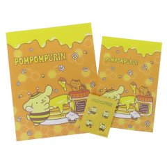 Japan Sanrio Stationery Letter Set - Pompompurin : Honey Pancake Bee