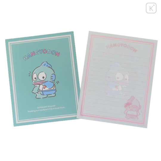 Japan Sanrio Stationery Letter Set - Hangyodon : Backpack Trip - 2