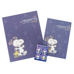 Japan Peanuts Stationery Letter Set - Snoopy & Woodstock : Star Night