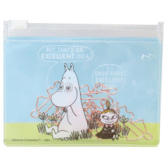 Japan Moomin Paper Clip & Case - Little My : Only Have Excellent Idea