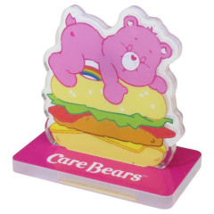 Japan Care Bears Mini Acrylic Stand - Cheer Bear Sleeping Burger