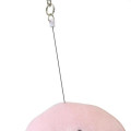 Japan Kirby Plush Pass Case Pouch with Reel - Kirby : Face Smile - 4