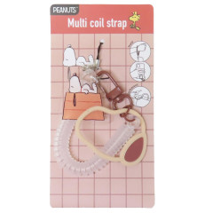 Japan Peanuts Multi-coil Spring Smartphone Strap Phone Charm - Snoopy : House
