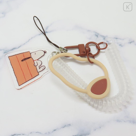 Japan Peanuts Multi-coil Spring Smartphone Strap Phone Charm - Snoopy : House - 2