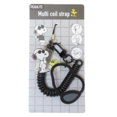 Japan Peanuts Multi-coil Spring Smartphone Strap - Snoopy & Woodstock : Joe Cool