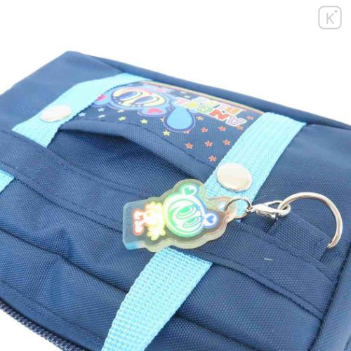 Japan Angel Blue Cosmetic Pouch - School Bag Style With Charm - 4