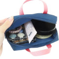 Japan Angel Blue Cosmetic Pouch - School Bag Style With Charm Pink - 3
