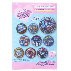 Japan Angel Blue Secret Embroidery Can Badge - Blind Box