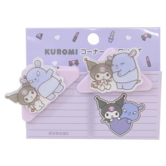 Japan Sanrio Acrylic Corner Clip Set - Kuromi : Baku