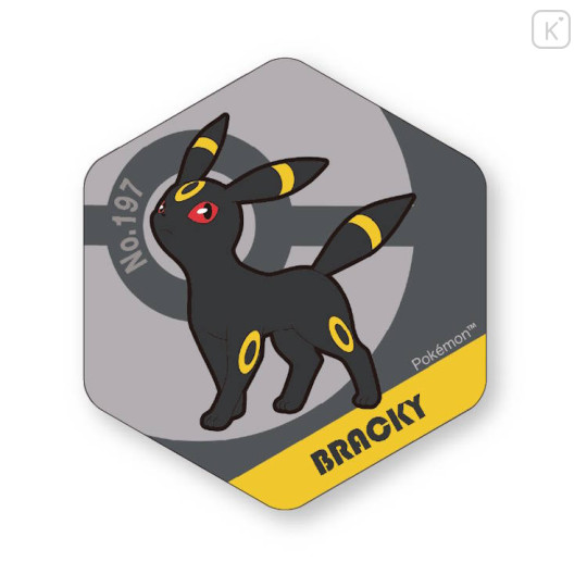 Japan Pokemon Honeycomb Acrylic Magnet - Eevee Evolution : Umbreon - 1