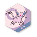 Japan Pokemon Honeycomb Acrylic Magnet - Eevee Evolution : Espeon - 1