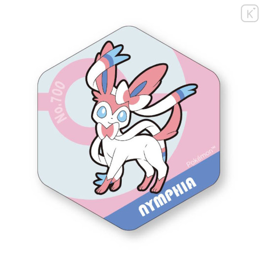 Japan Pokemon Honeycomb Acrylic Magnet - Eevee Evolution : Sylveon - 1