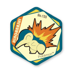 Japan Pokemon Honeycomb Acrylic Magnet - Cyndaquil