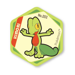 Japan Pokemon Honeycomb Acrylic Magnet - Treecko