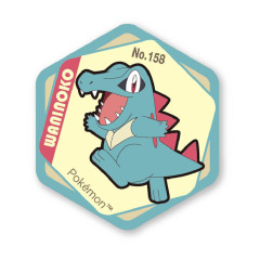 Japan Pokemon Honeycomb Acrylic Magnet - Totodile
