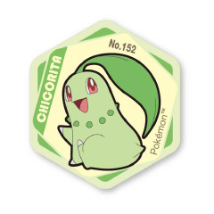 Japan Pokemon Honeycomb Acrylic Magnet - Chikorita