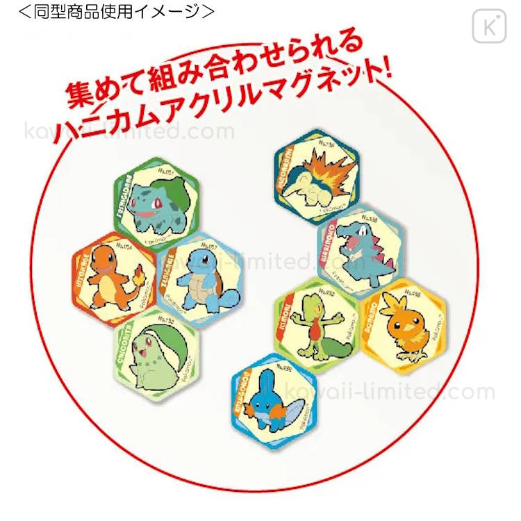 Japan Pokemon Honeycomb Acrylic Magnet - Squirtle | Kawaii