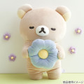 Japan San-X Die-cut Cushion - Rilakkuma : Basic Rilakkuma Flower Sleeping - 3