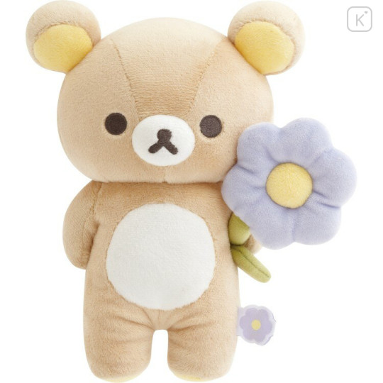 Japan San-X Plush Toy - Rilakkuma : Basic Rilakkuma Flower - 1