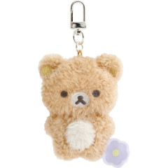 Japan San-X Hanging Plush - Rilakkuma : Basic Rilakkuma Flower