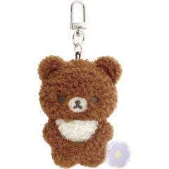 Japan San-X Hanging Plush - Chairoikoguma : Basic Rilakkuma Flower