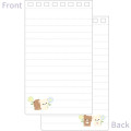 Japan San-X Long SP Memo - Chairoikoguma & Korilakkuma : Basic Rilakkuma Flower - 2