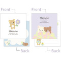 Japan San-X Square Memo Pad - Rilakkuma : Basic Rilakkuma Flower - 2