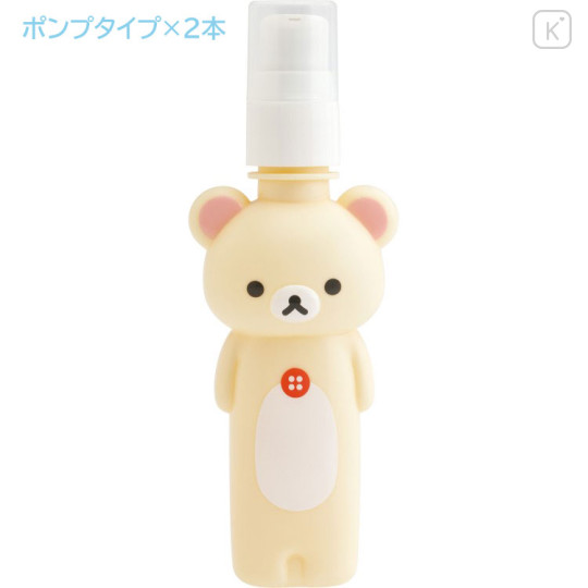 Japan San-X Pump & Spray Bottle & Pouch Set - Korilakkuma : Basic Rilakkuma Flower - 3