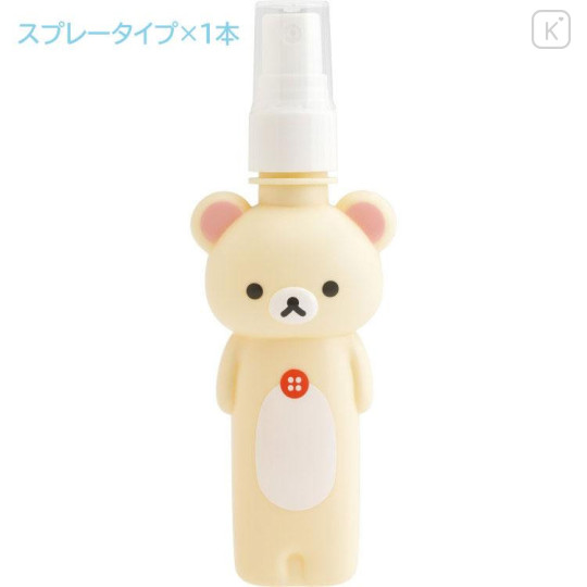 Japan San-X Pump & Spray Bottle & Pouch Set - Korilakkuma : Basic Rilakkuma Flower - 6