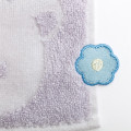 Japan San-X Mini Towel Jacquard Handkerchief - Rilakkuma : Basic Rilakkuma Flower Purple - 2