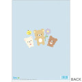Japan San-X A4 Clear File Folder - Kiiroitori & Rilakkuma : Basic Rilakkuma Flower - 2