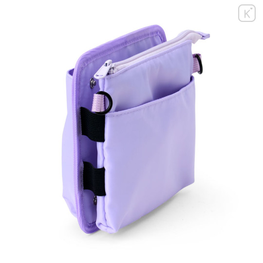 Japan Sanrio 2way Drink Holder Shoulder Bag - Kuromi - 2