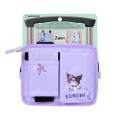 Japan Sanrio 2way Drink Holder Shoulder Bag - Kuromi - 4
