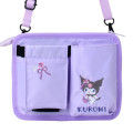 Japan Sanrio 2way Drink Holder Shoulder Bag - Kuromi - 5