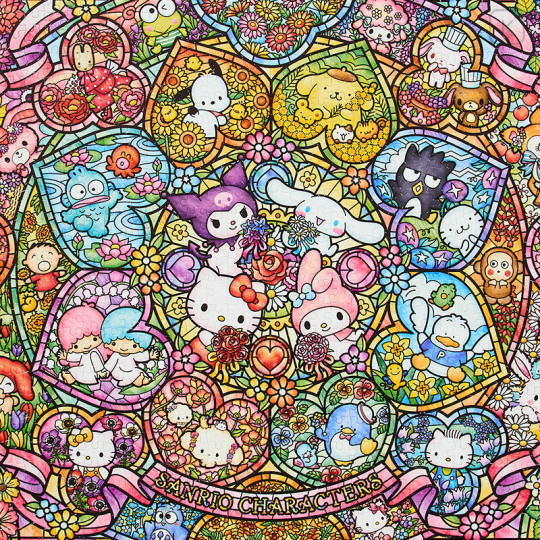 Japan Sanrio Jigsaw Puzzle 1000pcs - Stained Glass - 3