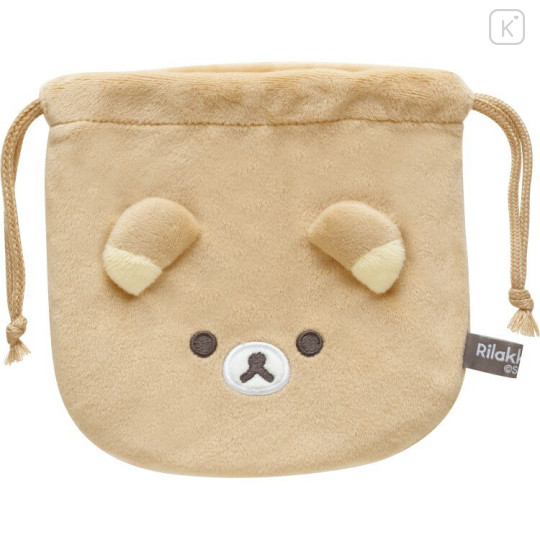 Japan San-X Secret Small Plush Drawstring Bag - Rilakkuma : Basic Rilakkuma Flower Blind Box - 2