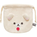 Japan San-X Secret Small Plush Drawstring Bag - Rilakkuma : Basic Rilakkuma Flower Blind Box - 4