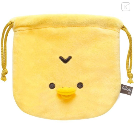 Japan San-X Secret Small Plush Drawstring Bag - Rilakkuma : Basic Rilakkuma Flower Blind Box - 6