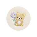 Japan San-X Embroidery Pen Pouch Pencil Case - Rilakkuma : Basic Rilakkuma Flower - 2