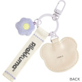 Japan San-X Embroidery Patch Keychain - Rilakkuma : Basic Rilakkuma Flower - 2