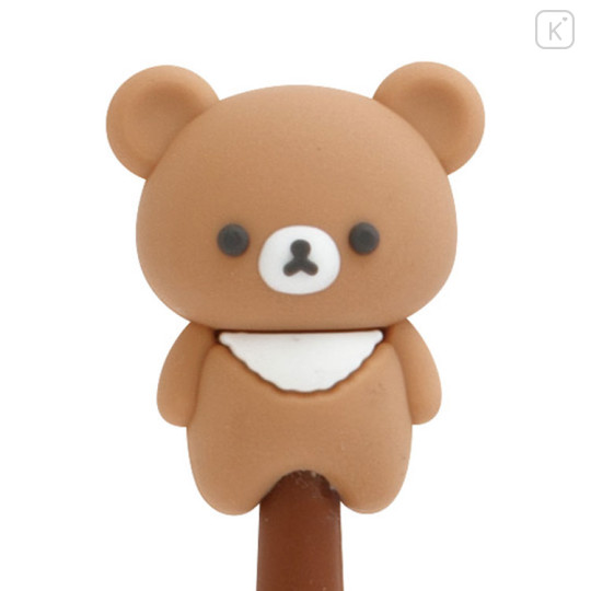 Japan San-X Mascot Ball Pen - Chairoikoguma : Basic Rilakkuma Flower - 2