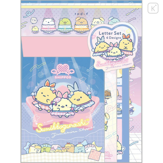 Japan San-X Letter Envelope Set - Sumikko Gurashi : Dreaming Idol - 1
