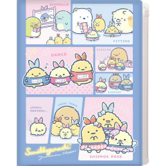 Japan San-X 6+1 Pockets A4 Clear File Holder - Sumikko Gurashi : Dreaming Idol Preparation