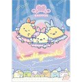 Japan San-X A4 Clear File Folder - Sumikko Gurashi : Dreaming Idol Performance On Stage Blue - 1