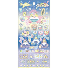 Japan San-X Gold Foil Clear Seal Sticker - Sumikko Gurashi : Dreaming Idol B